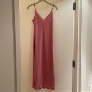 NWT Aritzia Wilfred Pink Midi Slip Dress